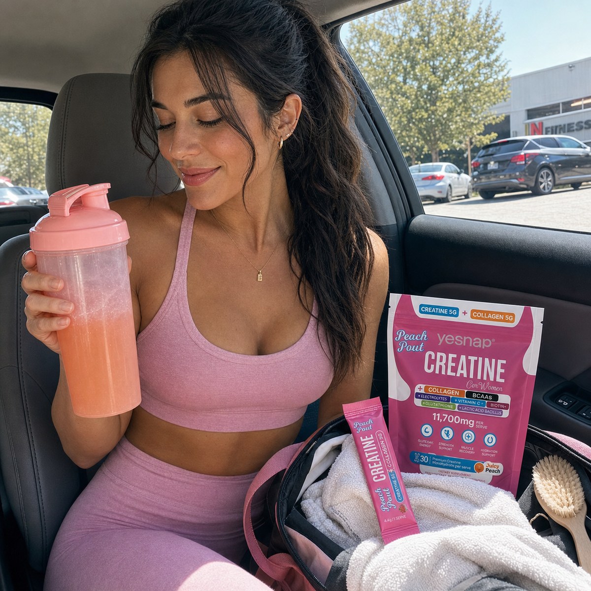 Peach Pout customer routine visual