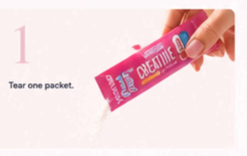 Open one Peach Pout packet