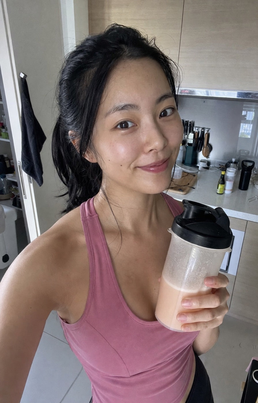 Ayla after a strength workout