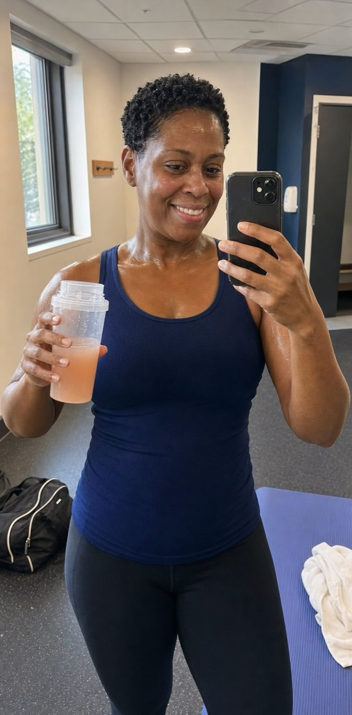 Naomi after her workout